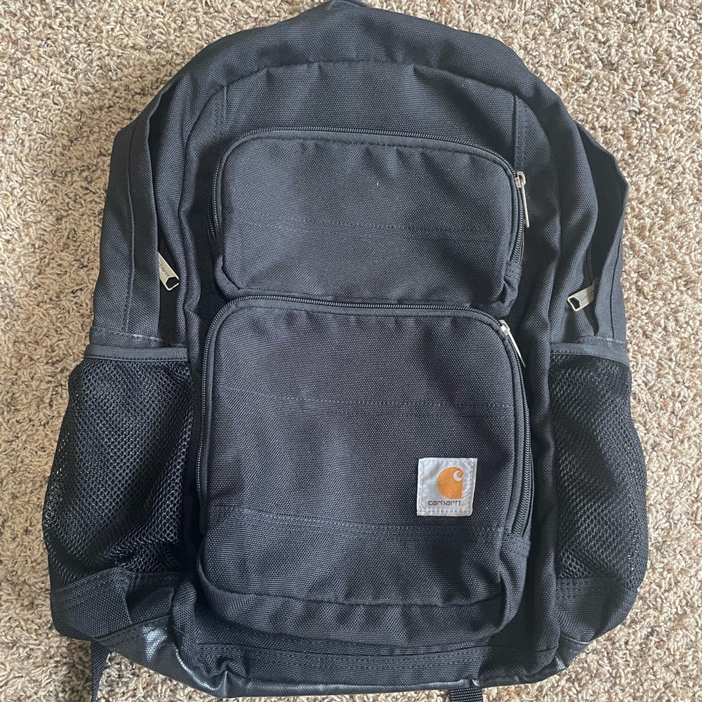 Carhartt Black Backpack with Front Pockets